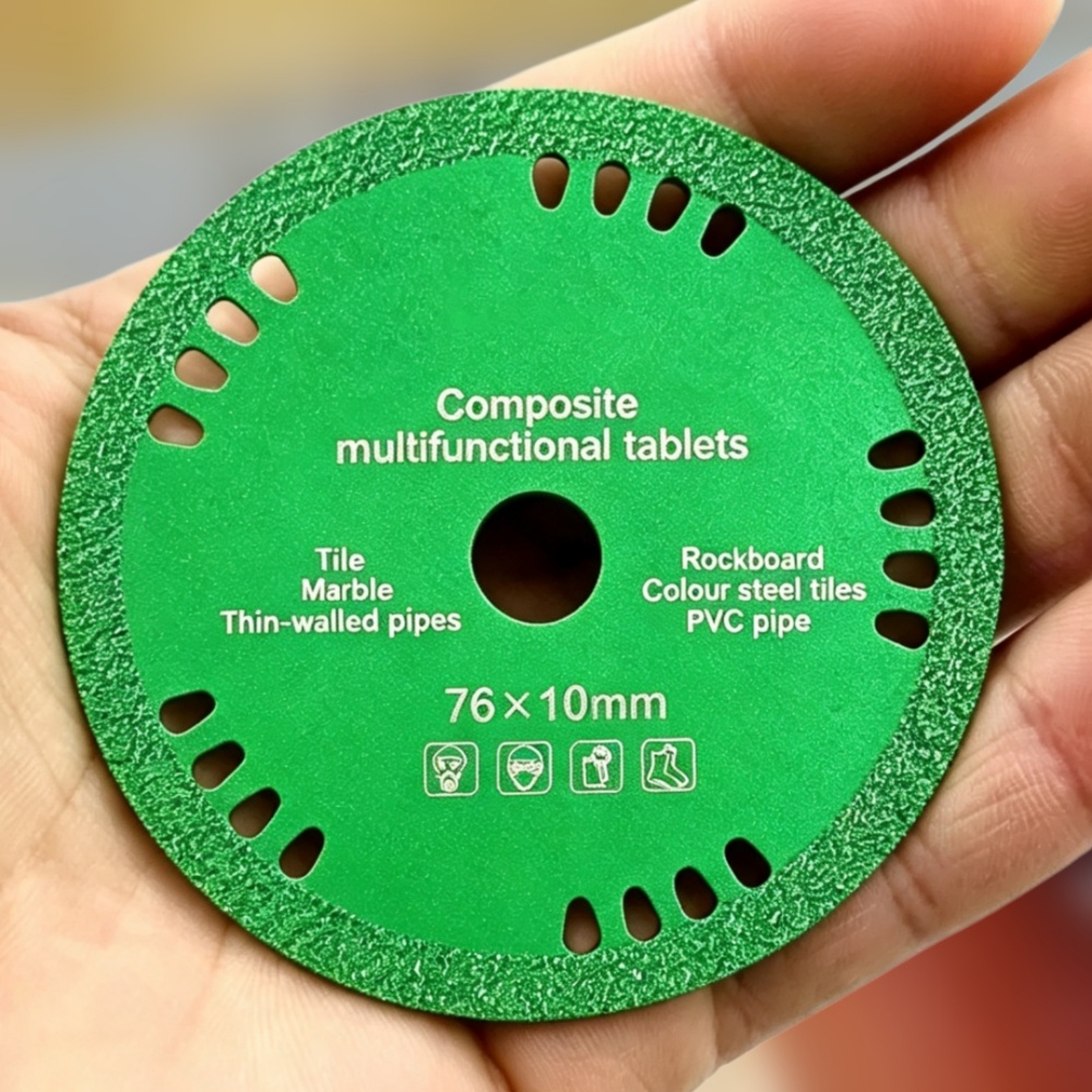 Brick Cutting Saw - 3インチ多機能ダイヤモンドカッティングソーブレード 76mm 玉石、大理石、セラミックタイル、金属、木材の研磨・切断用グラインディングディスクツール