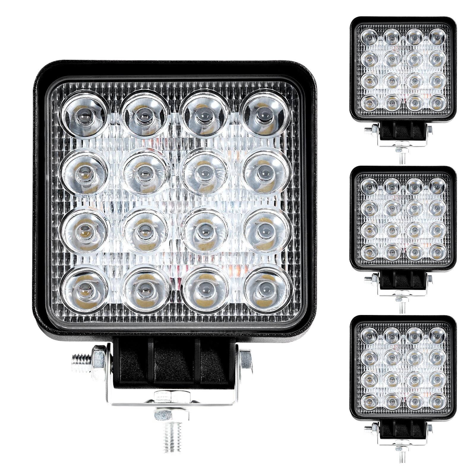 Heavy Equipment Supplies - LEDトラクター作業灯 4800lm LEDポッドライト 12V 24V キューブ型オフロードライト