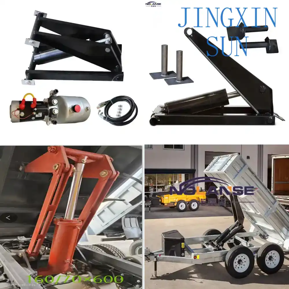 Heavy Equipment In Mining - 8トン油圧式ティッパートレーラー油圧システムリフター、建設・農業・鉱業機器用大型ダンプトレーラー用