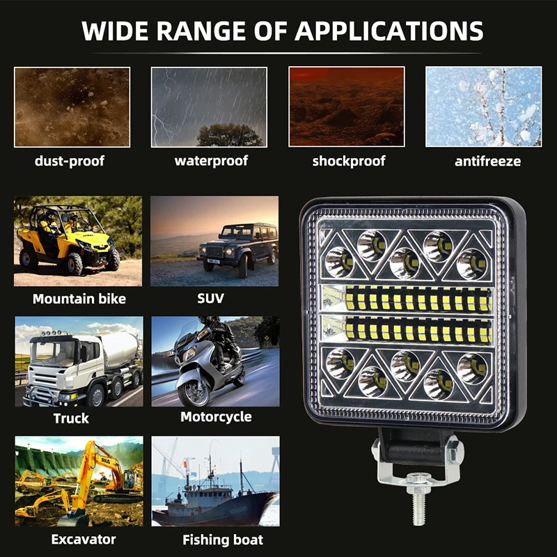 1 個 102 ワットライトバースポットライトオフロード L - Heavy Equipment Supplies のレビューと価格