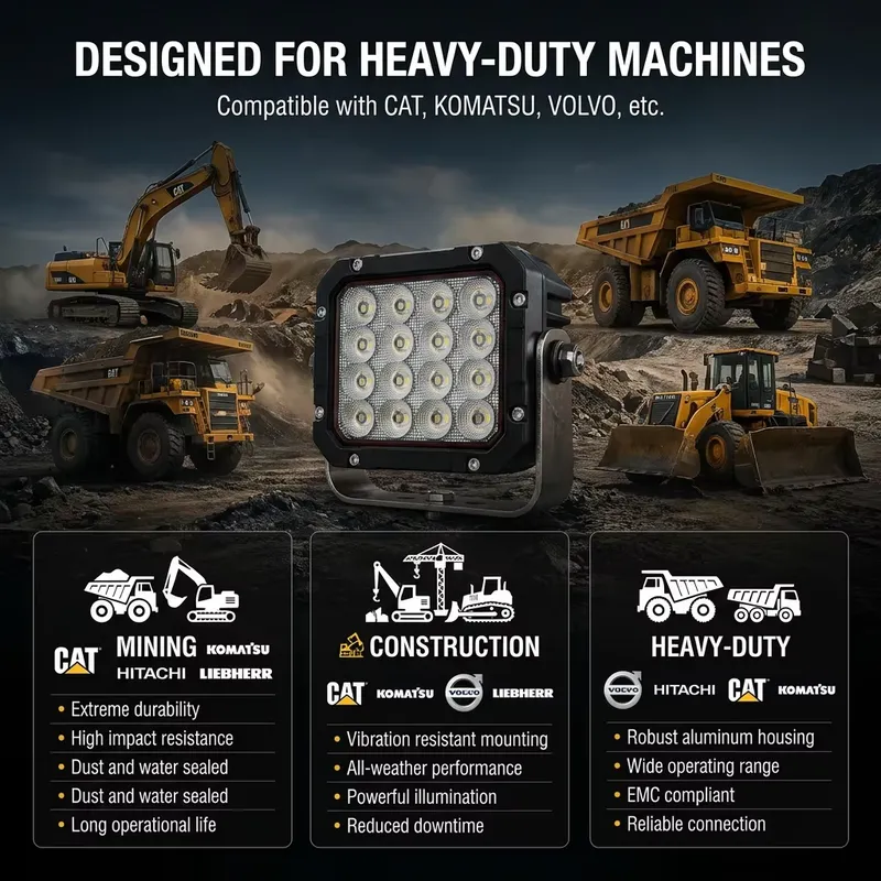 高ルーメン振動式投光器、鉱山設備現場建設安全用ヘビーLED採 - Heavy Equipment In Mining のレビューと価格