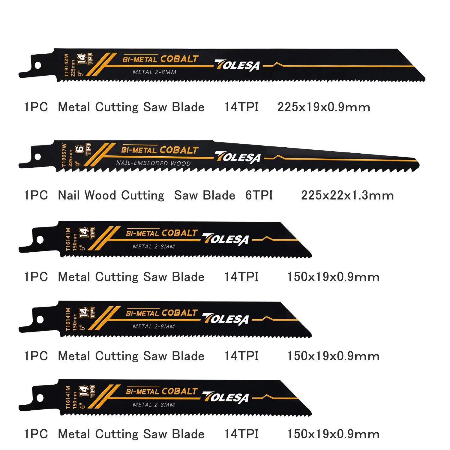 TOLESA 10 個往復バイメタル鋸刃木材剪定 PVC 切 - Brick Cutting Saw のレビューと価格